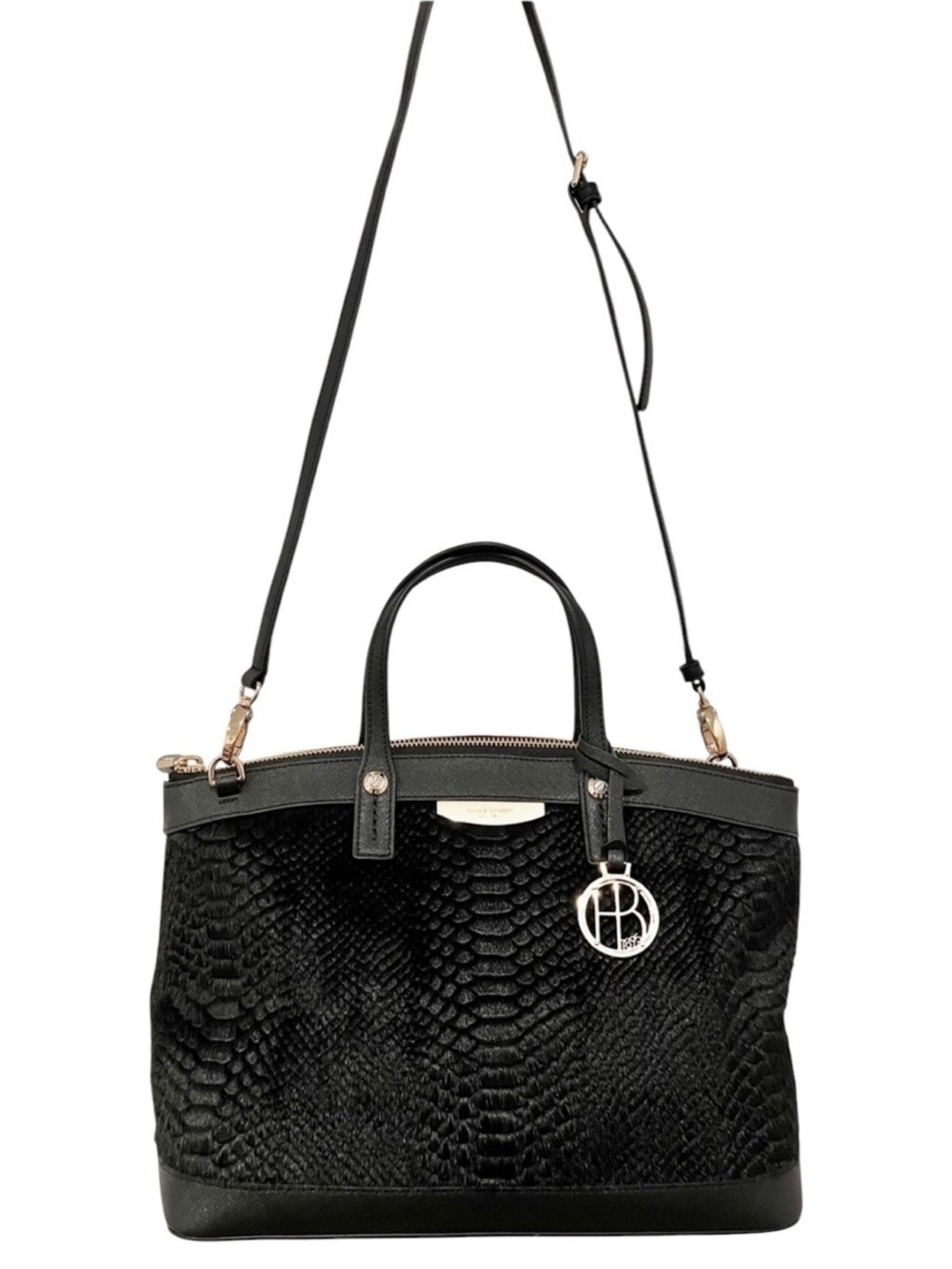 Henri Bendel NWOT West 57th Calf Hair and Saffiano Leather Satchel/Crossbody